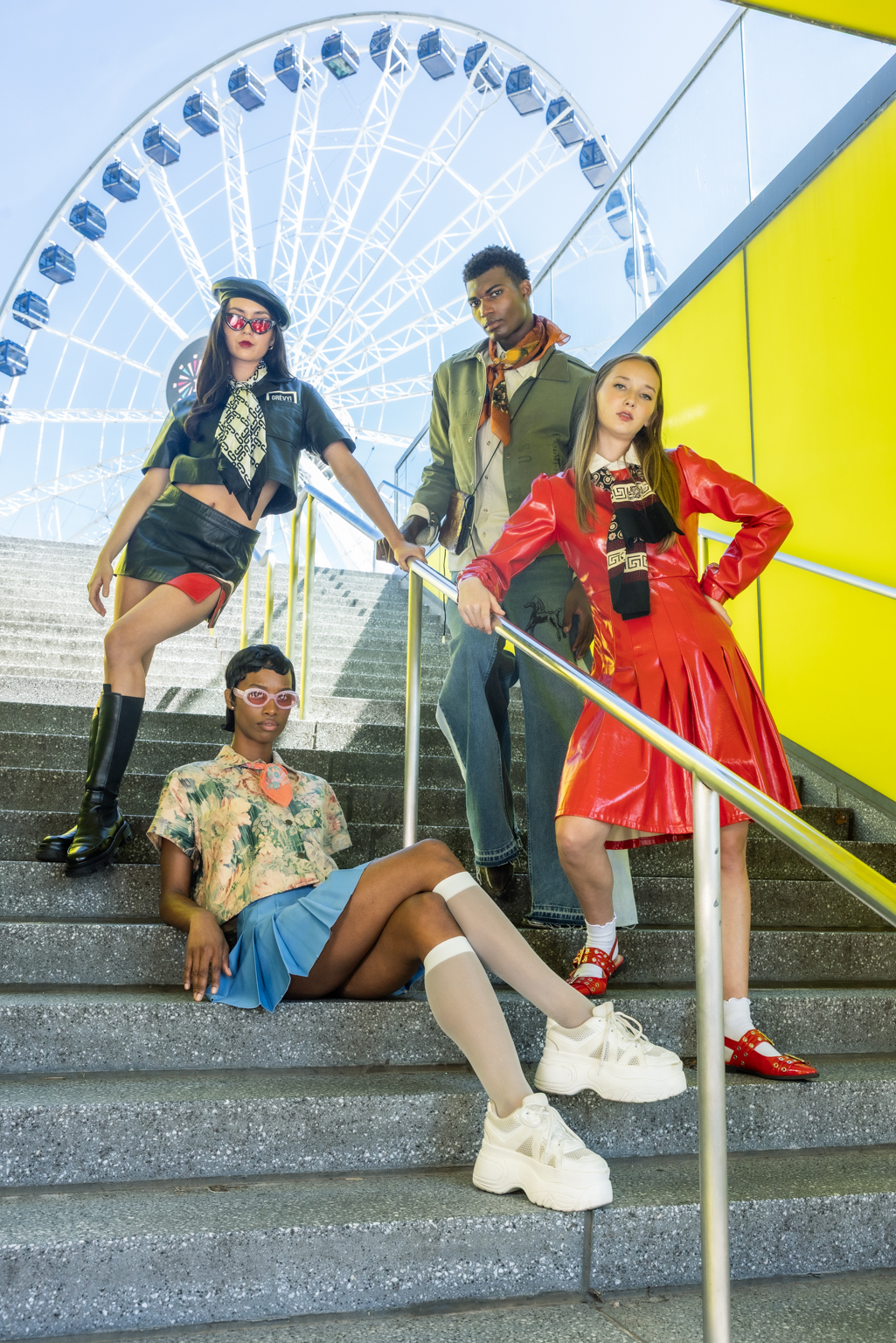 Chicago Fashion Week takes place October 8-18 with events and experiences across the city. Featured in this photo: The Rock Agency Models for Chicago Fashion Week at Navy Pier.